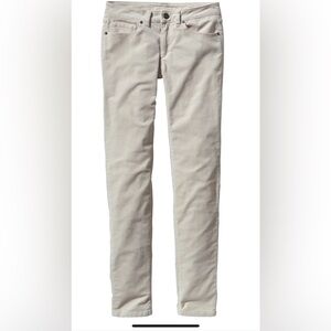 Patagonia Organic Cotton Fitted Corduroy Pants / Jeans, Bleached Stone, 28